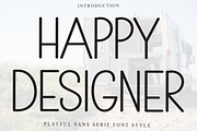 HAPPY DESIGNER, a Handwritten Font by InermediaSTUDIO (Thumbnail 1 of 8)