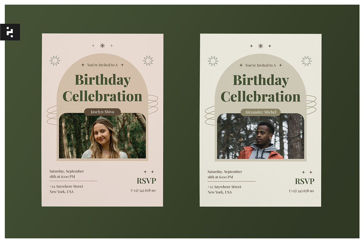 Birthday Invitation Card, an Invitation Template by Neermana (Photo 1 of 4)