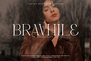 Bravhile | Modern Serif, a Serif Font by Pentagonistudio (Thumbnail 1 of 10)