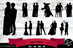 Prom Couple Silhouette