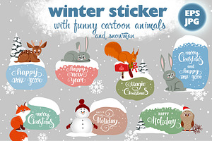 Winter sticker