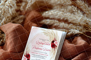 Boho 5x7 Invitation card mockup PSD, an Advertising Mockup by Blush Roses Print (Thumbnail 3 of 7)