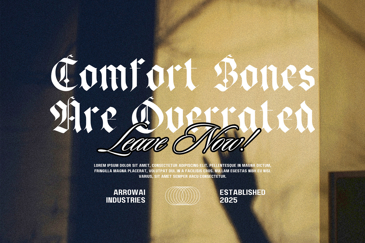 Engourdi Blackletter Font, a Blackletter Font by Heinzel Std (Photo 9 of 18)