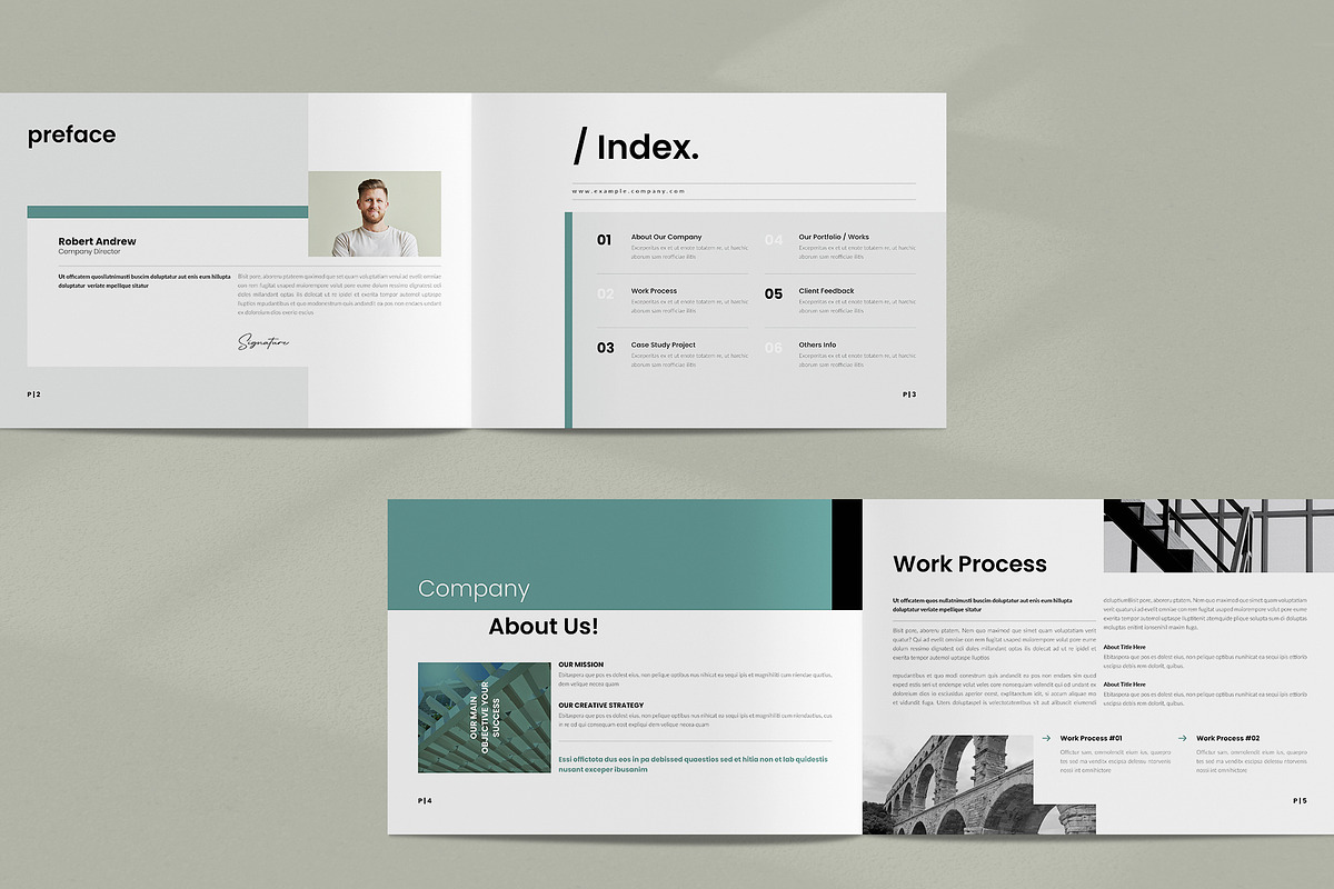 Case Study Canva Brochure Landscape, a Brochure Template by NorthPeak (Photo 3 of 10)