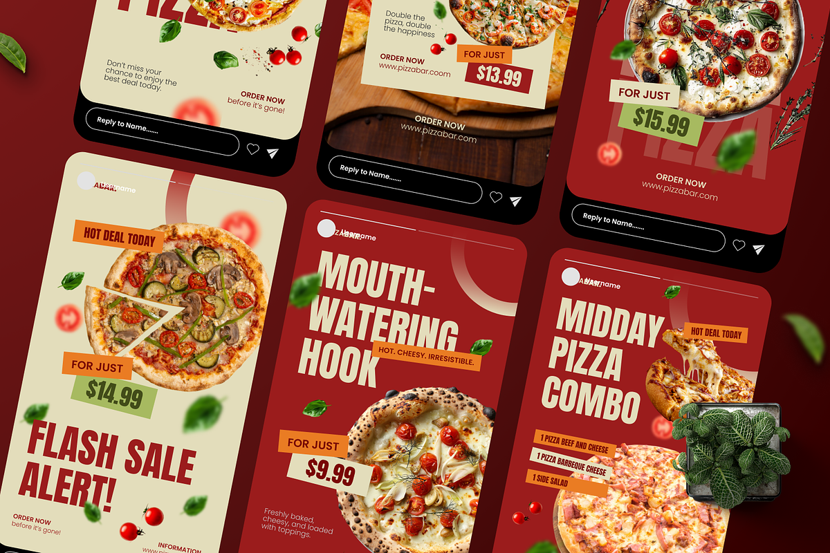 Pizza Package Promo Instagram Story, a Social Media Template by Annora Studio (Photo 2 of 6)
