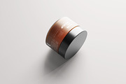 Frosted Amber Glass Jar Mockups, a Packaging Mockup by MockupFree.Net (Thumbnail 4 of 6)