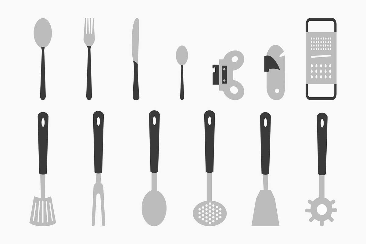 kitchen cutlery, an Illustration by noche
