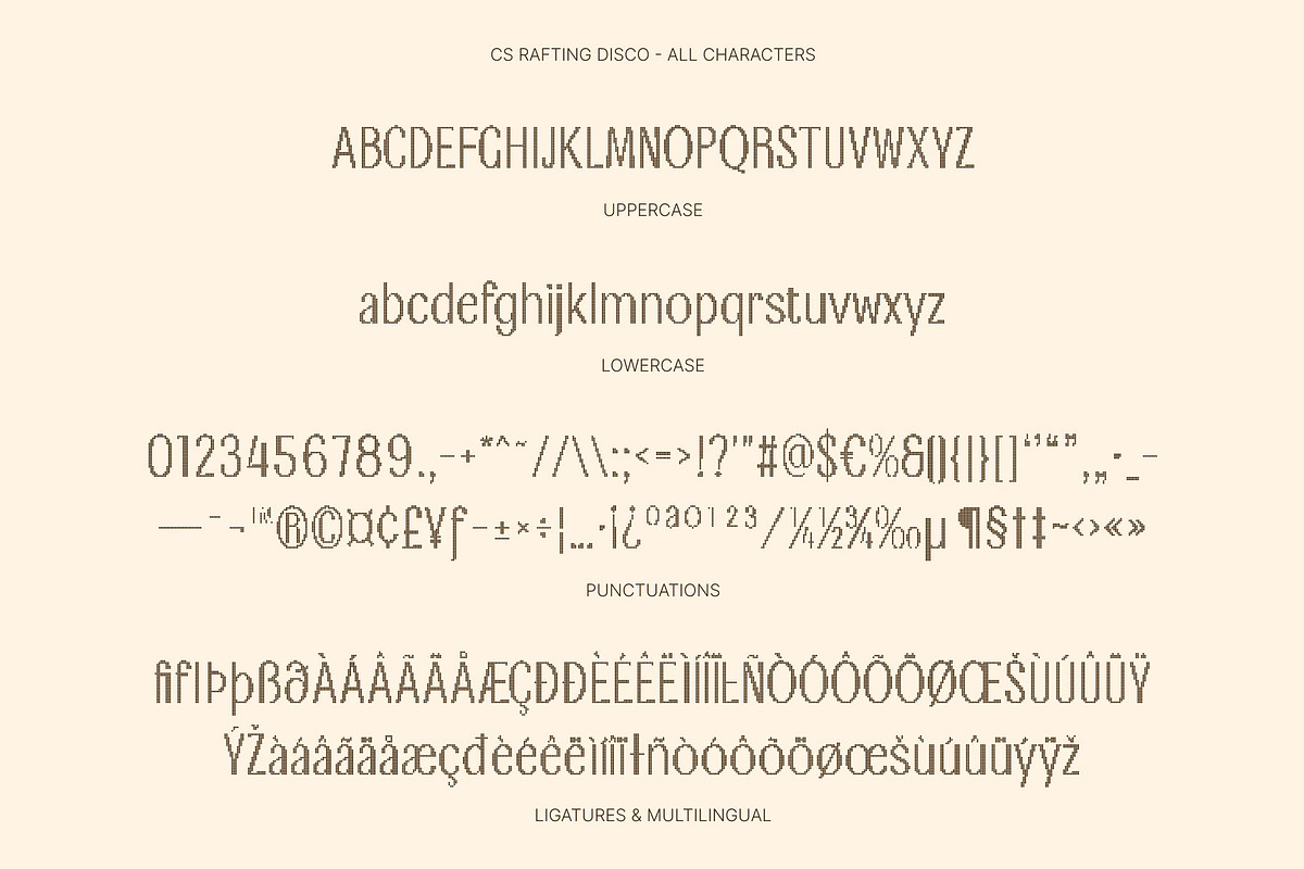 CS Rafting Disco, a Sans Serif Font by Craft Supply Co. (Photo 8 of 8)