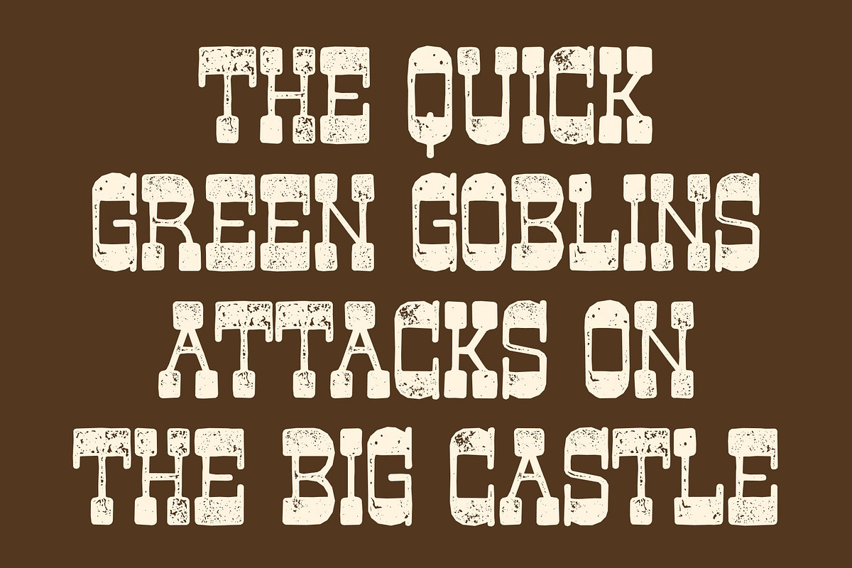 CS Belting Stamp, a Slab Serif Font by Craft Supply Co. (Photo 4 of 8)
