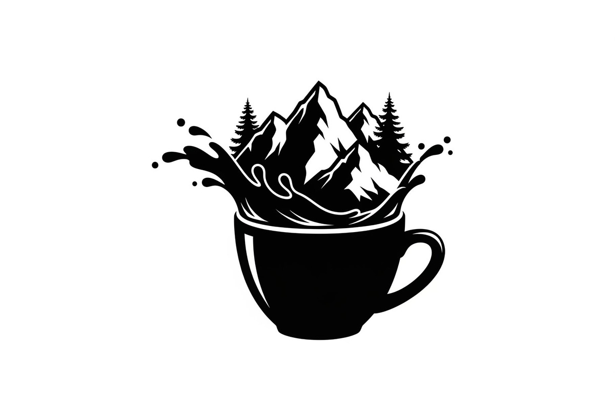 Mountain Coffee Cup Design Bundle, an Illustration by yasushie (Photo 31 of 31)