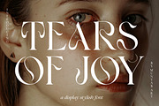 Tears of Joy | Display Serif, a Serif Font by Muntab_Art (Thumbnail 1 of 9)