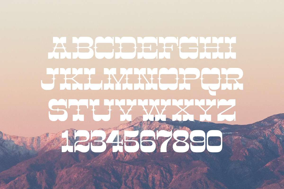 Cayuse Display Font + Word Logos preview 2