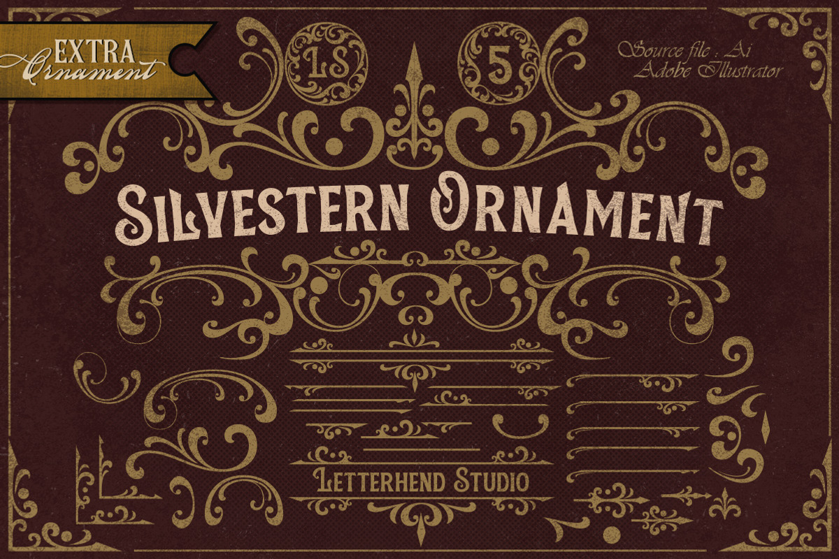 Silvestern - Vintage Display Font, a Font by Letterhend Studio (Photo 8 of 9)