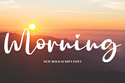 Morning | Script Font, a Script Font by Scratchones (Thumbnail 1 of 8)