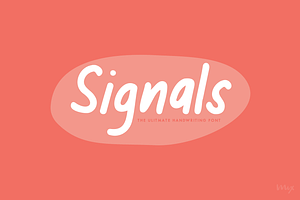 Signals - The Best Handwriting Font