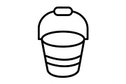 Bucket Line Icon, an Icon by Pexelpy (Thumbnail 1 of 2)