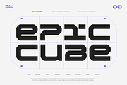 TBJ Epic Cube Display Sans Expanded, a Sans Serif Font by Taboja Studio (Thumbnail 1 of 16)