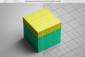 Square Box / Package Mock-Up