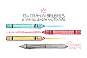 Hand Drawn Crayon Brushes, a Brush Add-On by Side Project (Thumbnail 2 of 6)