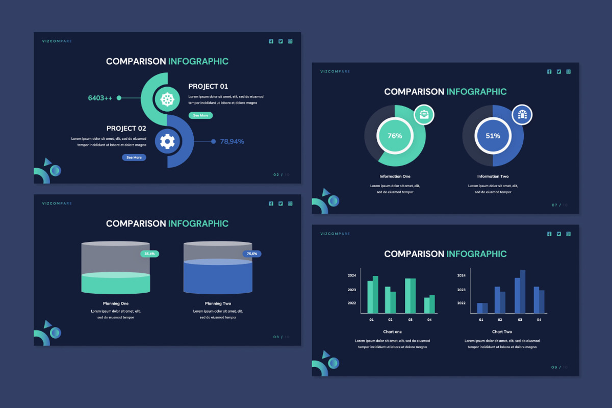 Comparison Infographics PPT, a Presentation Template by Antstheme (Photo 2 of 2)