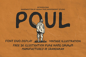 Poul Handwritten, a Handwritten Font by AROKA