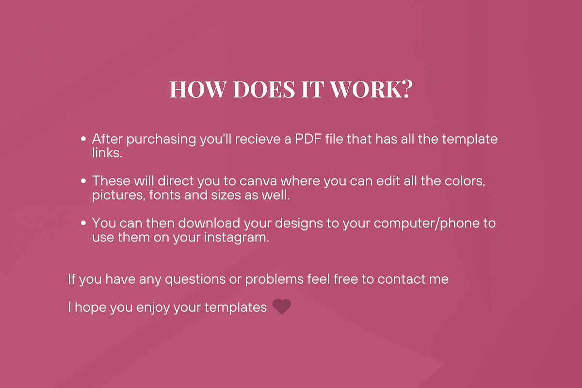 250 Pink Wellness Instagram Template, a Social Media Template by SociallyyCreative (Photo 10 of 10)