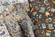 Designer Doodle Seamless Patterns, a Pattern Graphic by BALABOLKA (Thumbnail 8 of 8)