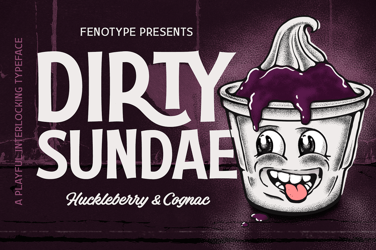Dirty Sundae -Interlocking Typeface, a Font by Fenotype (Photo 1 of 8)