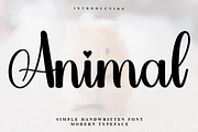 Animal, a Handwritten Font by FreshTypeINK (Thumbnail 1 of 7)