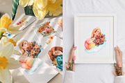Earth Peace Love Watercolor Set, a Person Illustration by Art Dari Autumn (Thumbnail 3 of 12)