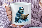 Halloween Funny Reaper Clipart, an Illustration by Pixels.Craft (Thumbnail 6 of 7)
