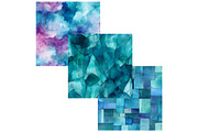 Teal Indigo Abstract Digital Papers, a Pattern Graphic by CitraGraphics (Thumbnail 6 of 6)