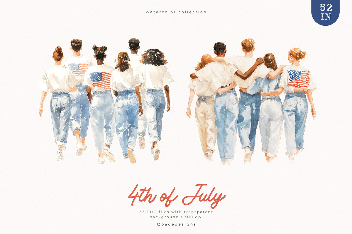 4th of July Collection, a Decorative Illustration by PeDe Designs (Photo 4 of 20)