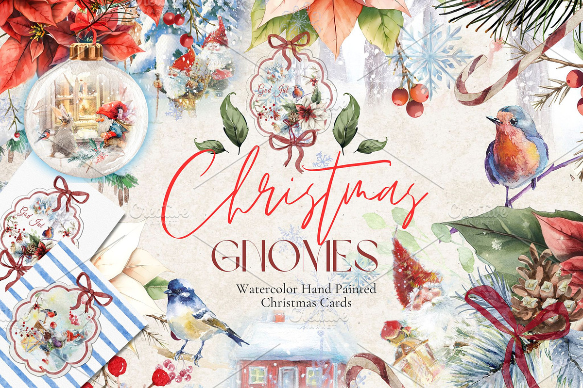 Christmas Gnomes, an Illustration by Alisa Mikibith Art (Photo 1 of 10)