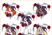 Boujee Witch Hand Drawn Clipart, a Decorative Illustration by Masha  Studio (Thumbnail 4 of 5)