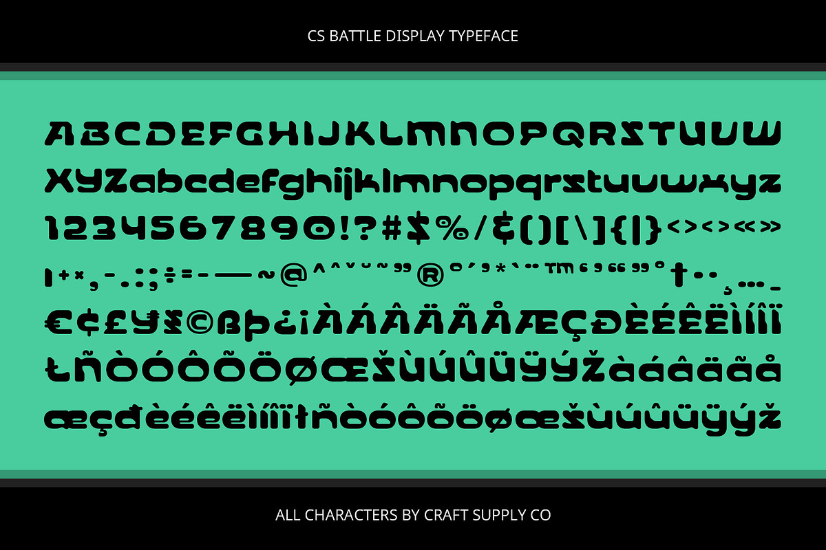 CS Battle – Futuristic Font, a Sans Serif Font by Craft Supply Co. (Photo 8 of 8)