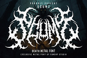 SCUMZ – Death Metal Font, a Blackletter Font by Fonday Studio (Thumbnail 1 of 9)