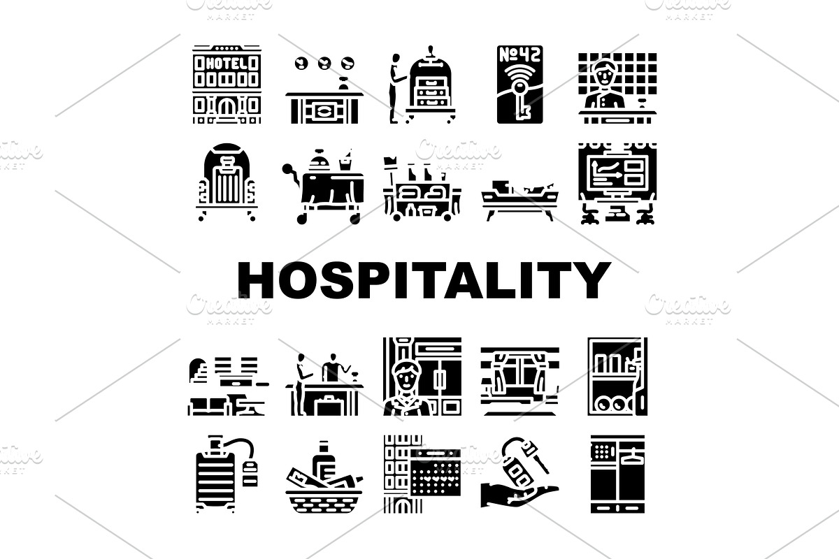 hospitality service guest hotel, an Object Illustration by pikepicture