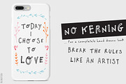 Outline Font - Artsy and Raw, a Handwritten Font by pixelcolours (Thumbnail 4 of 11)