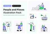 People & Places Illustration Bundle, a Person Illustration by Creative Stall (Thumbnail 1 of 22)