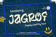 Jagrof - Graffiti Display Font, a Handwritten Font by twinstd (Thumbnail 1 of 7)
