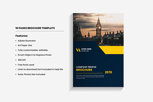 16 Pages Company Profile Brochure