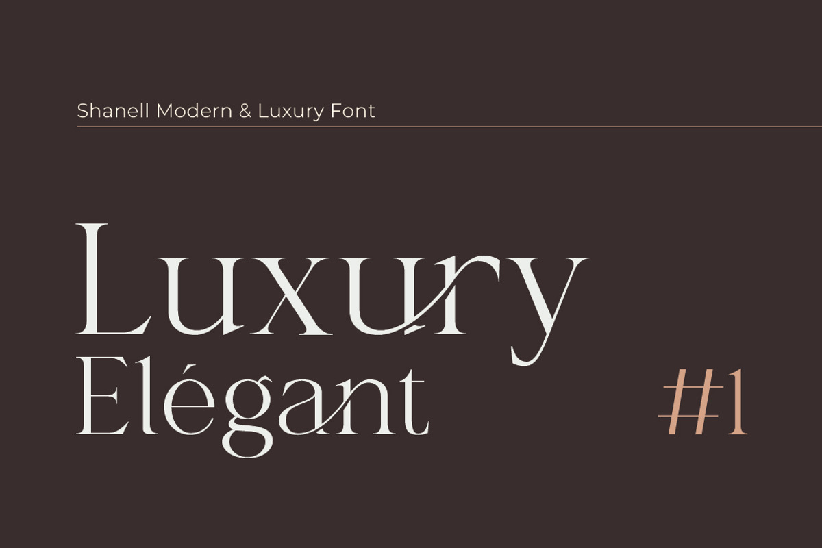 Shanell - Modern & Luxury Serif Font, a Serif Font by Typebae (Photo 2 of 12)