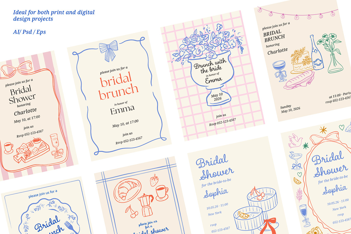 Summer Wedding Collection, a Decorative Illustration by Marish (Photo 6 of 11)
