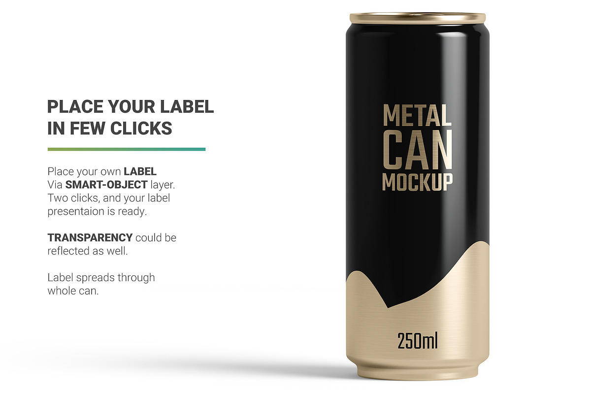 250ml Slim Can Mockup, a Packaging Mockup by AY Mock-Ups (Photo 4 of 10)