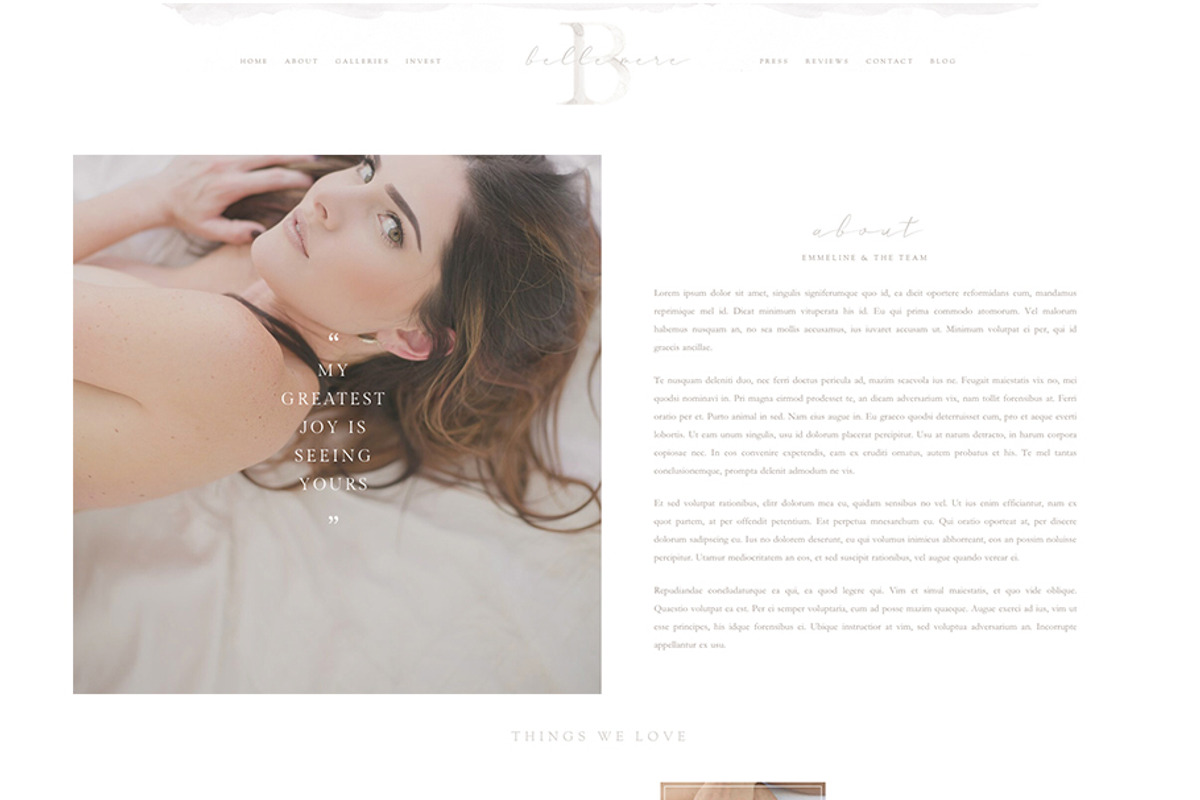 Belle Mère ProPhoto 6 Template, a Templates & Theme by Red Met Yellow Creative (Photo 5 of 14)