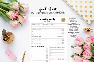 2019 Yearly Goal Planner - Printable