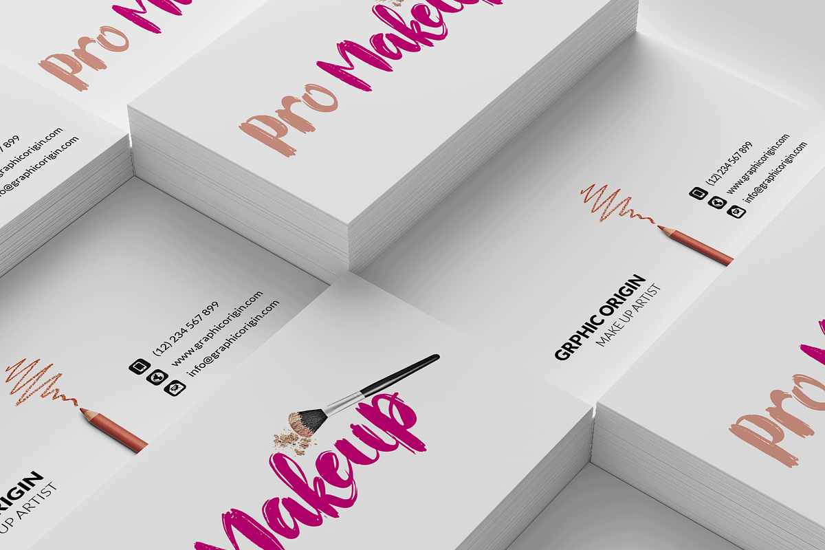 MakeUp Business card, a Business Card Template by Graphic Origin (Photo 3 of 4)