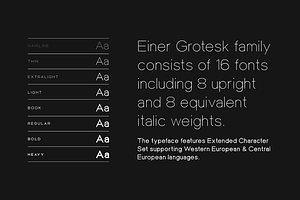 EINER GROTESK - Modern Font Family