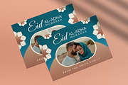 Blue Eid Al-Adha Greeting Card, a Card Template by graphicook (Thumbnail 2 of 4)